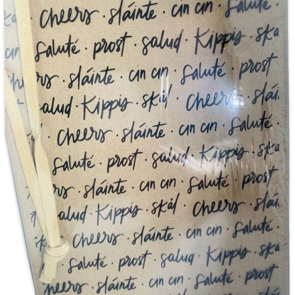 Small Glass Cutting Board 9X6 Charcuterie Bamboo Cheese Spreaders Set Cheers - Picture 4 of 7